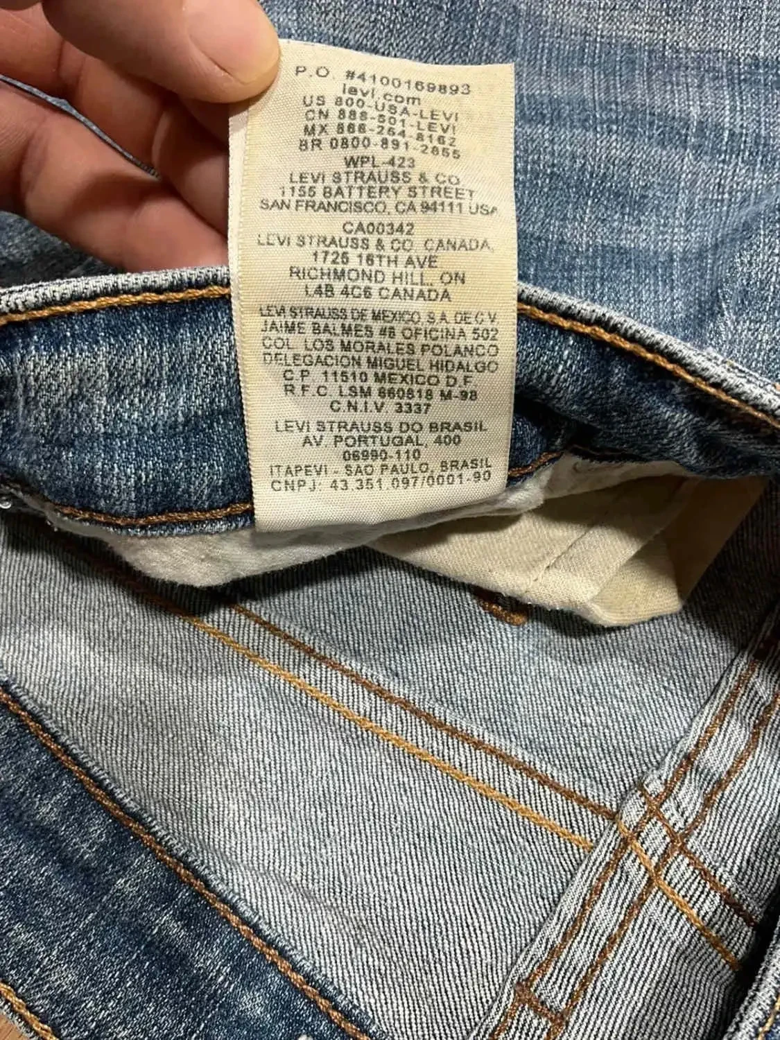 Jean Levi's Mid Rise Skinny Taille 14 Prepy Bleu Lvf 053 – photo 12
